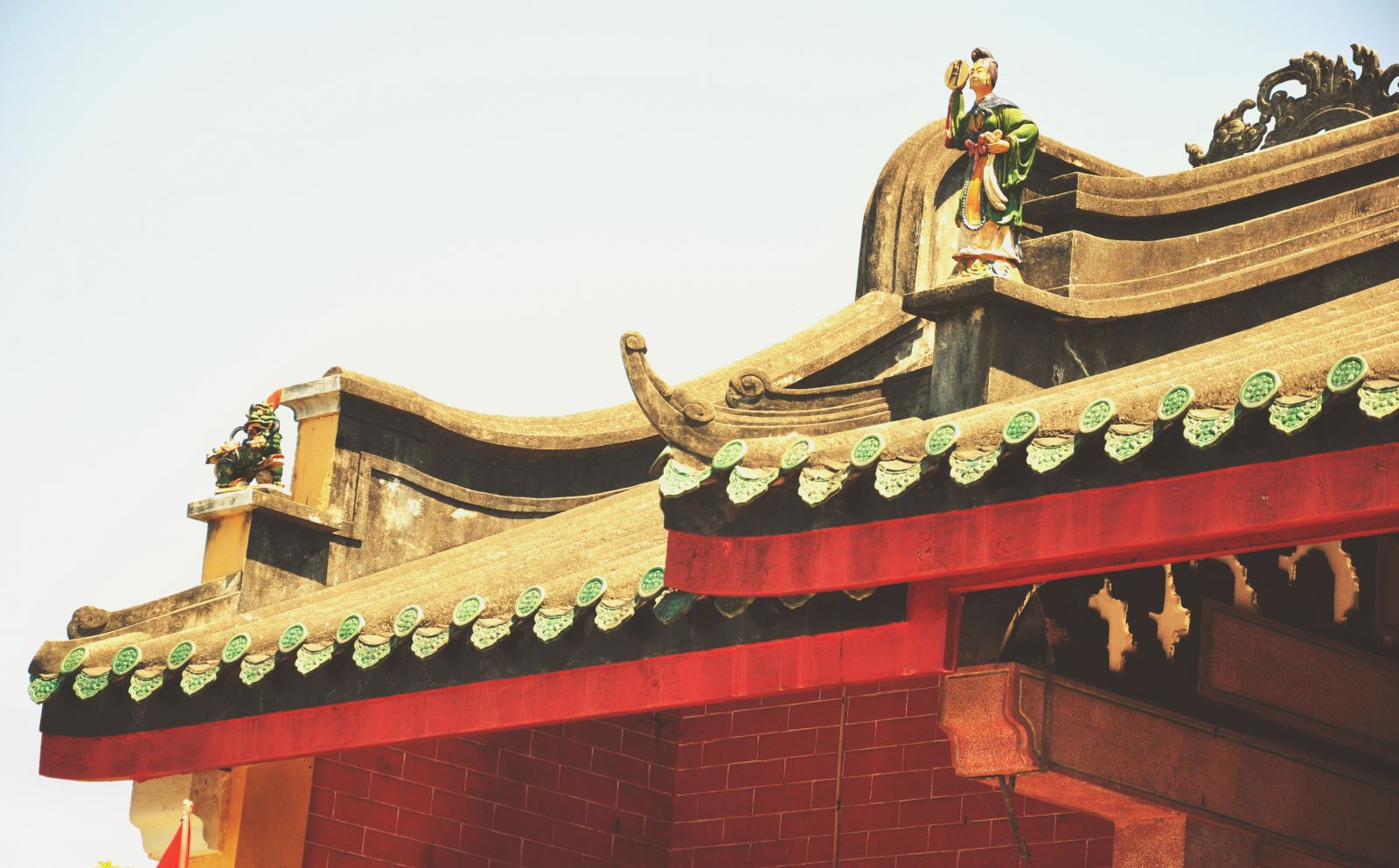 Chinese style tiled roof